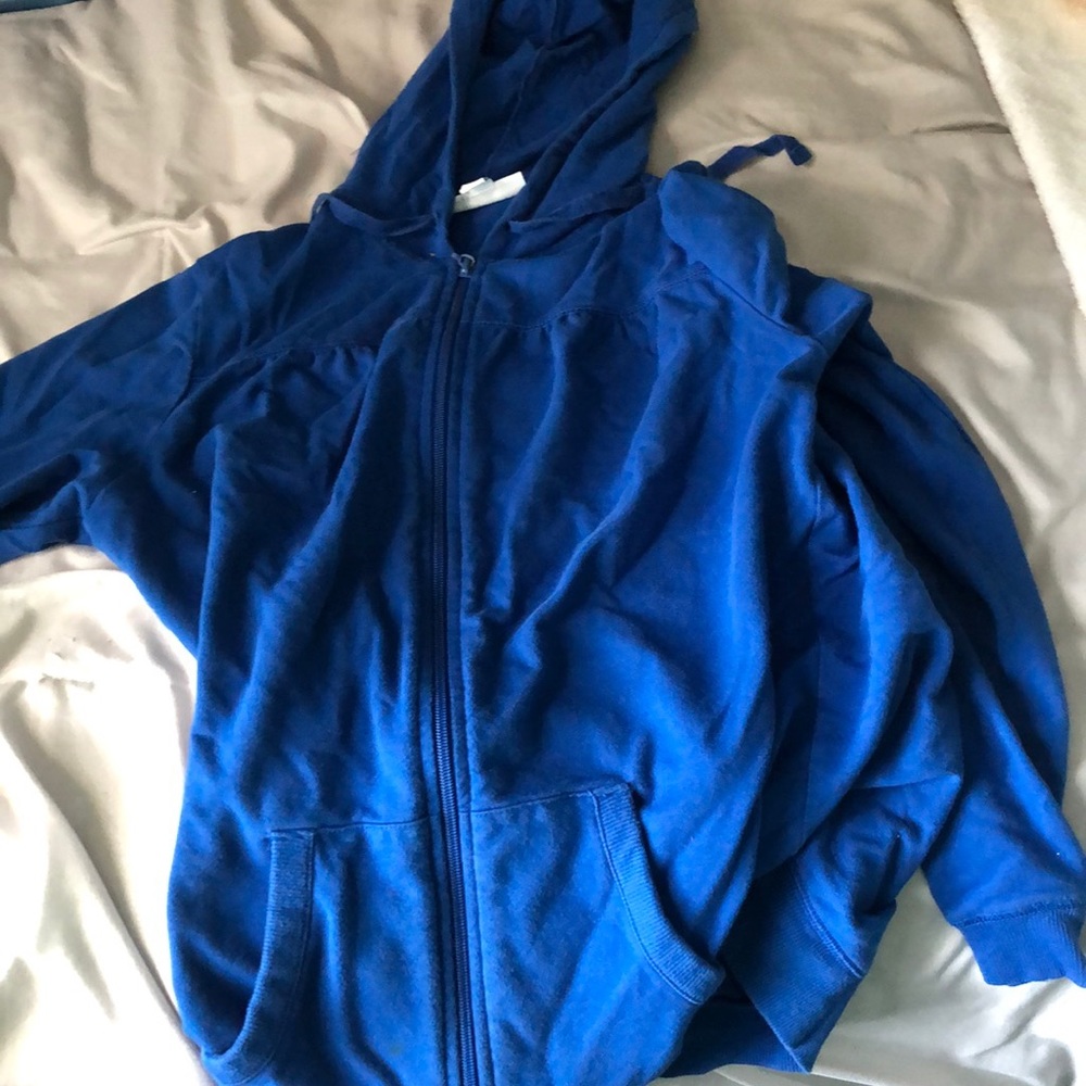 Blue Zip up hoodie